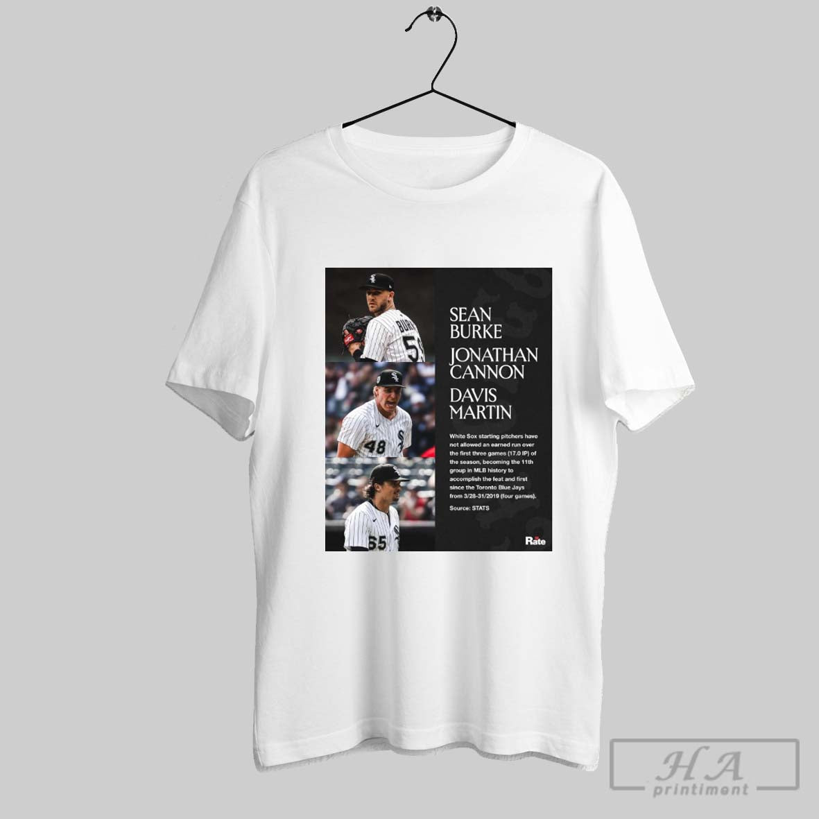 Official Chicago White Sox Sean Burke Jonathan Cannon Davis Martin Starting Pitchers Have Not Allowed