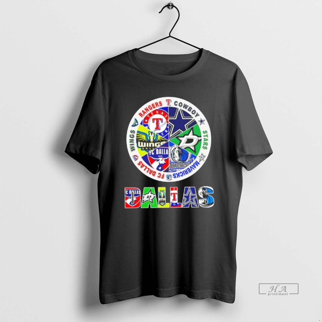 Official Cowboys Rangers Mavericks Stars Dallas Wings Dallas Team Sport Logo