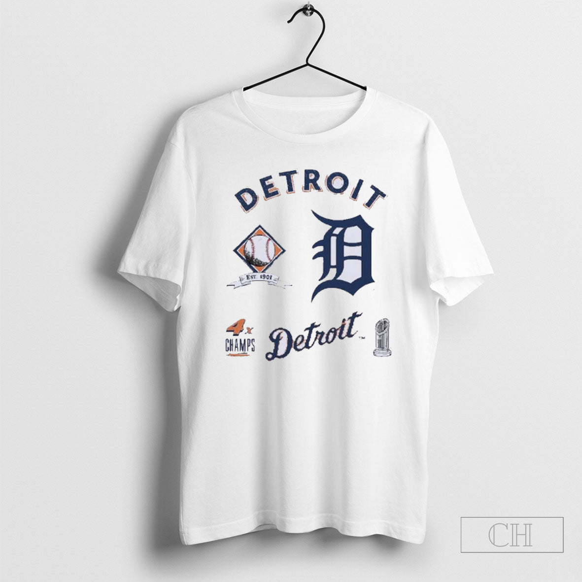 Official Detroit Tigers Defined 4x Champions T Shirt Sweater