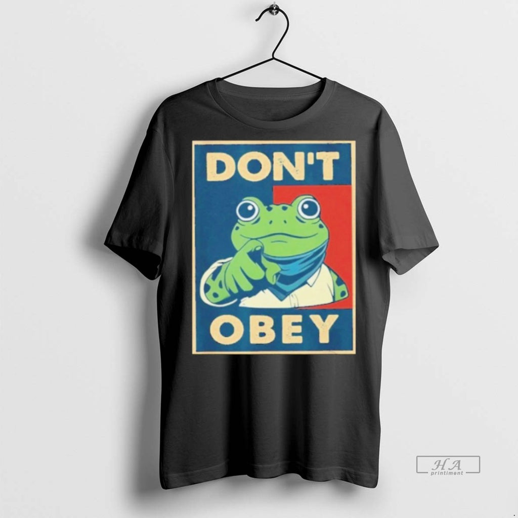 Official Dont Obey Frog Shirt