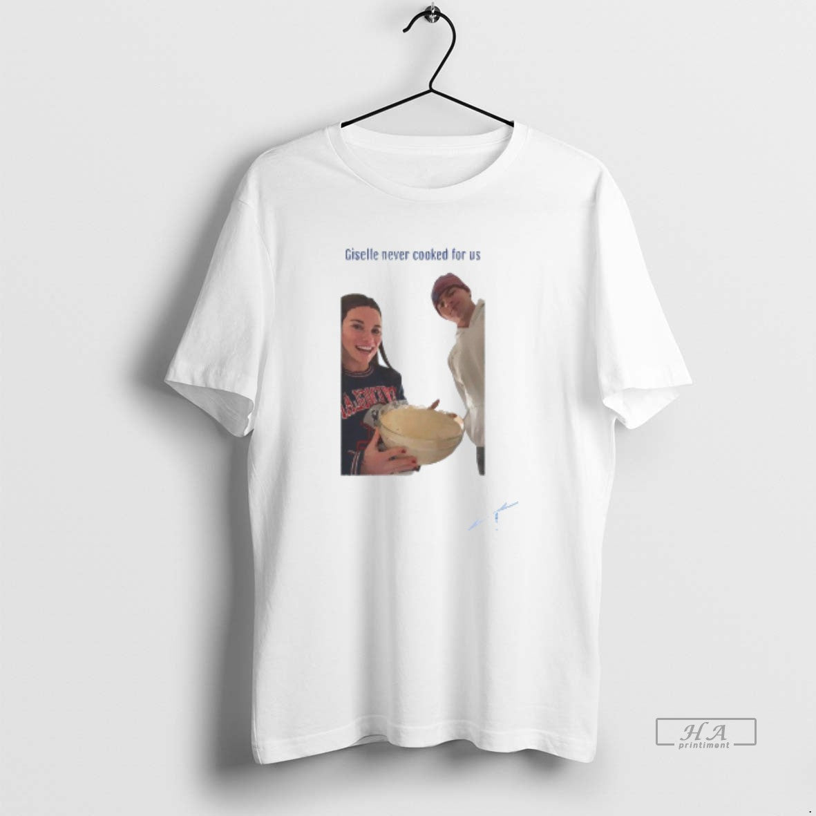 Official Drake And Ann Maye Giselle Never Cooked For Us Mens White Tee