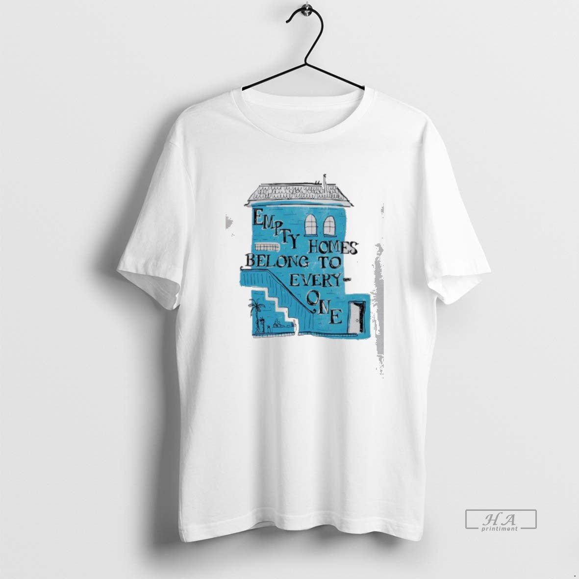 Official Empty Homes Belong To Everyone Blue House Art