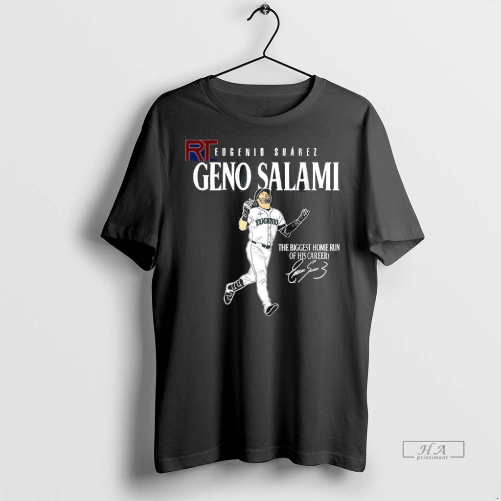 Official Eugenio Suarez Geno Salami The Biggest Home Run Of His Career Shirt