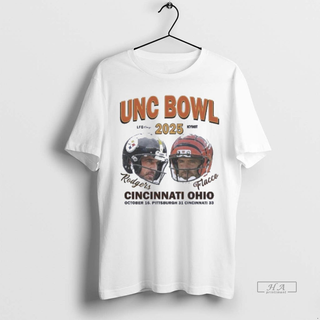 Official Flacco Vs Rodgers Unc Bowl Cincinnati Ohio Shirt