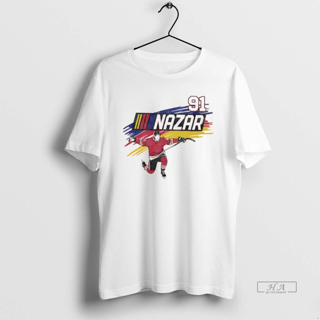 Official Frank Nazar 91 Chicago Hockey Graphic