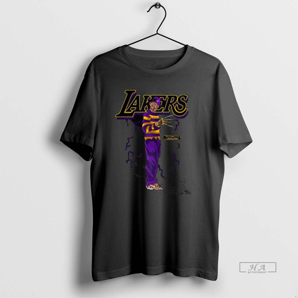 Official Freddy Krueger Los Angeles Lakers Basketball Lakeshow Halloween