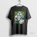 Official Fwoevvth Reggie White Green Bay Packers Chalked Up Player Paint Tee