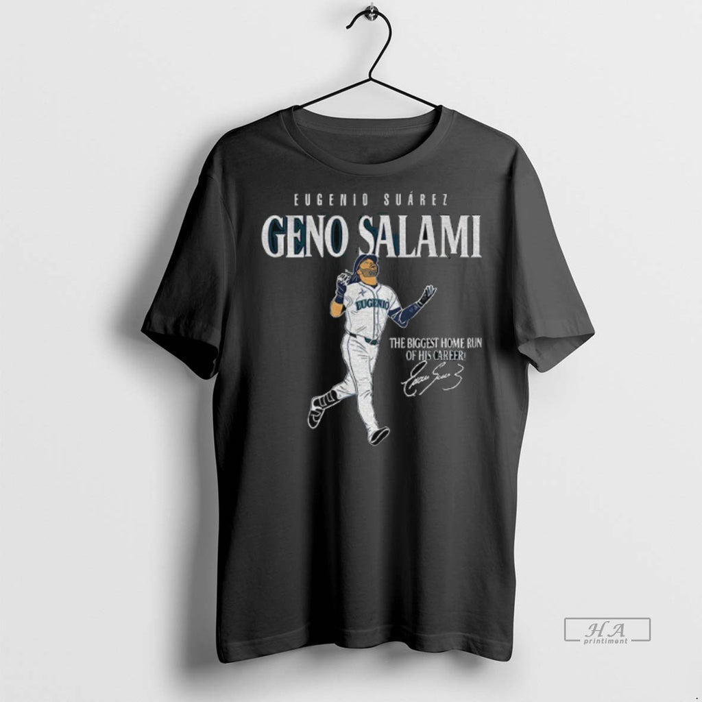 Official Geno Salami Eugenio Suarez The Biggest Home Run Of His Carrers Signature Shirt