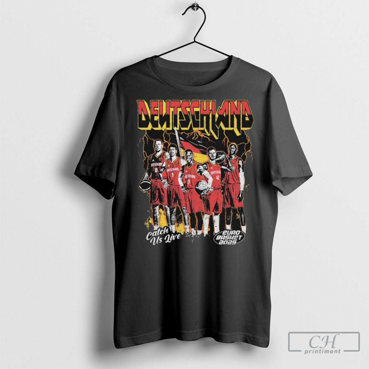 Official Germany Catch Us Live Euro Basket 2025 Shirts