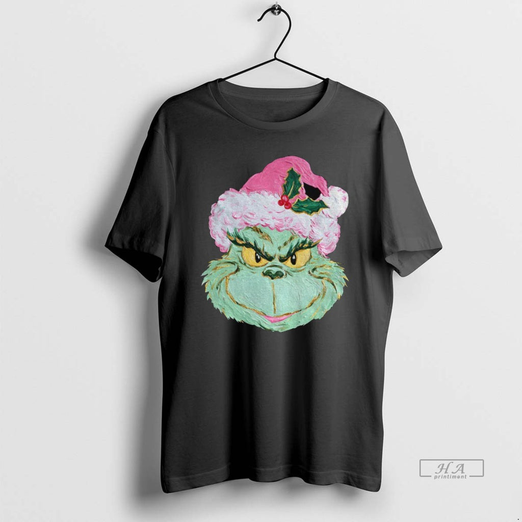 Official Grinch Brushstroke Christmas Green Monster Hand Painted Christmas