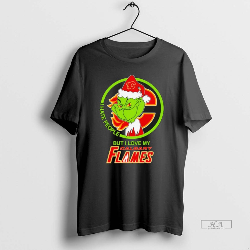 Official Grinch I Hate People But I Love My Calgary Flames
