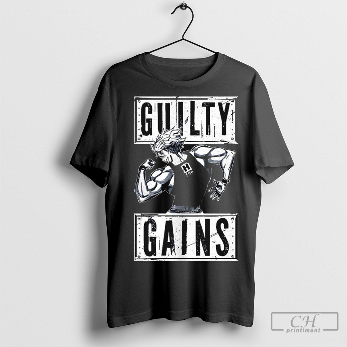 Official Guilty Gains Gym Workout Shirt Poster