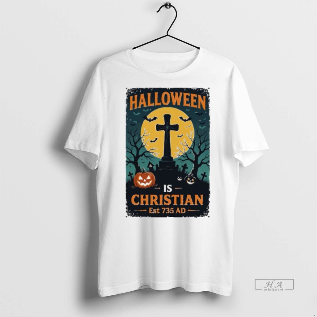 Official Halloween Is Christian Est 735 Ad Shirt
