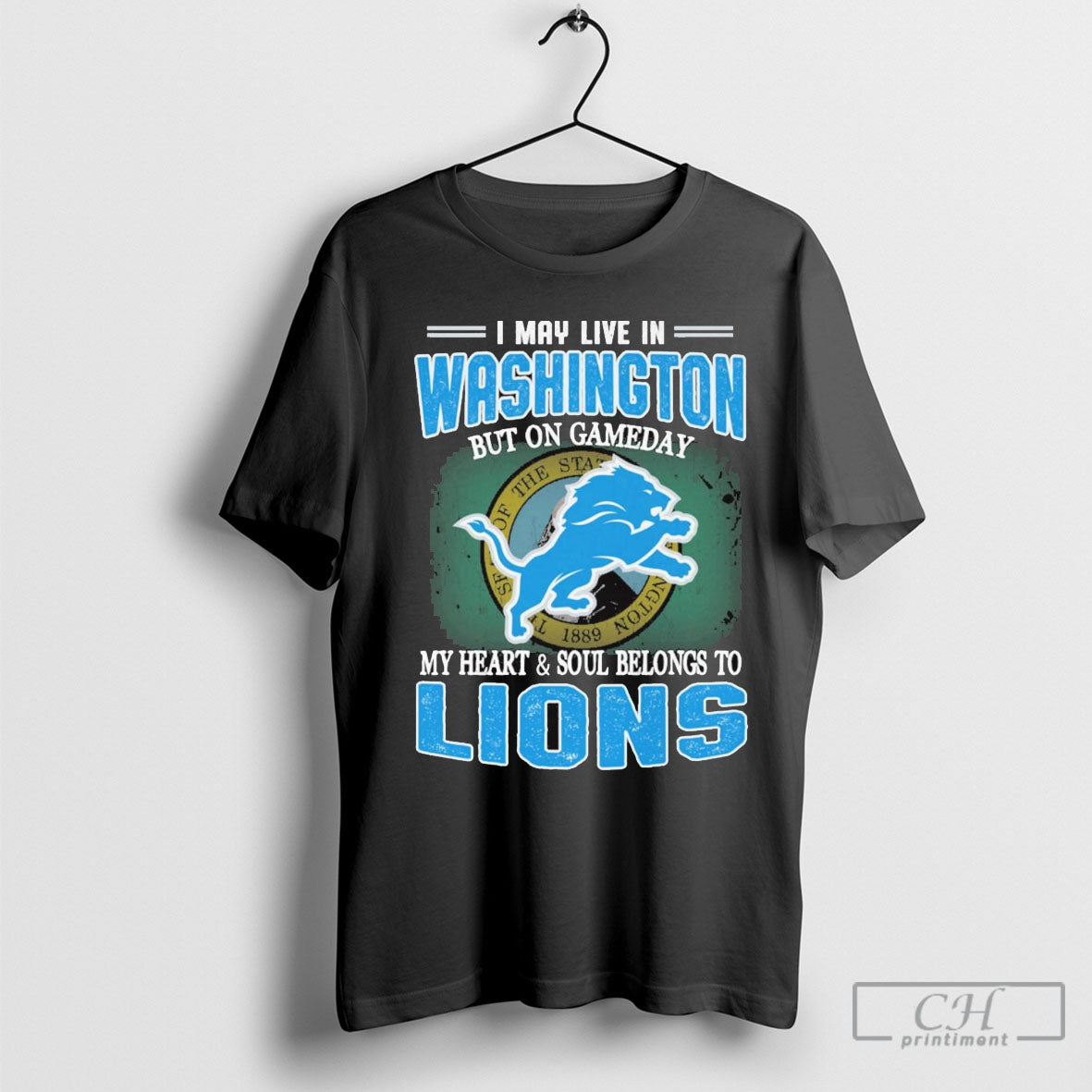 Official I May Live In Washington But On Gameday My Heart Soul Belong To Detroit