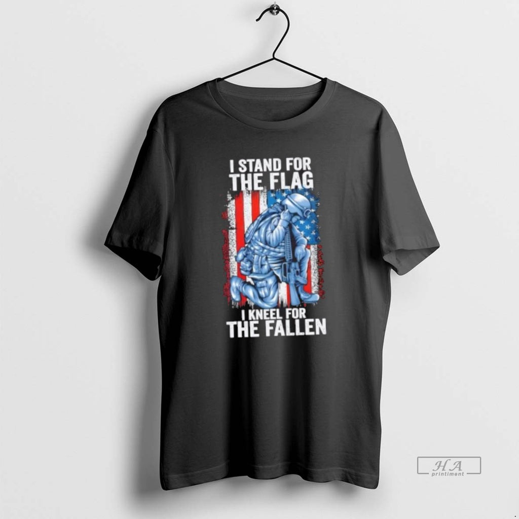 Official I Stand For The Flag I Kneel For The Fallen Us Flag