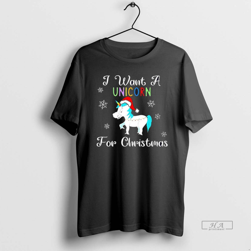 Official I Want A Unicorn For Christmas Holiday