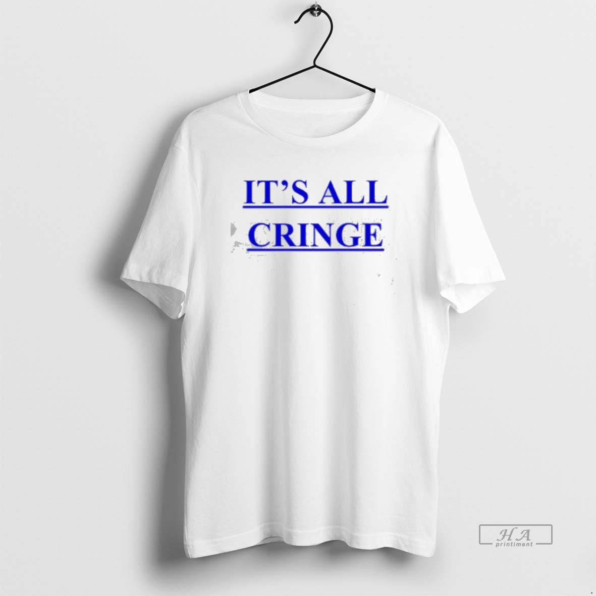 Official It Is All Cringe Blue Text