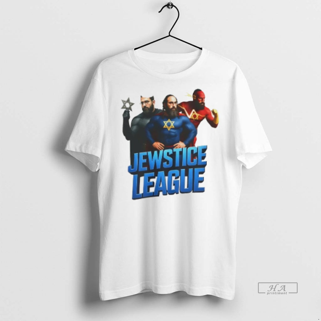 Official Jewstice League Superheroes Graphic Shirt