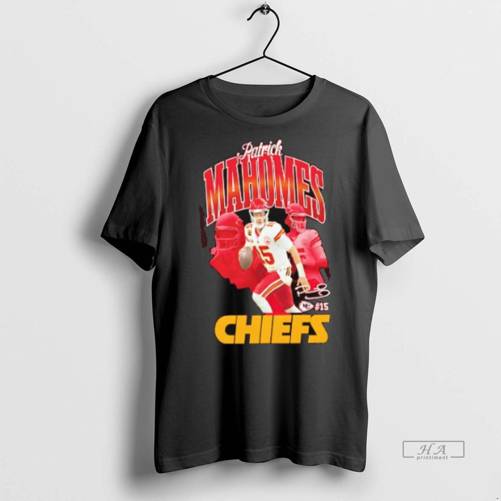 Official Kansas City Chiefs Patrick Mahomes Triple Pic Signature Shirt