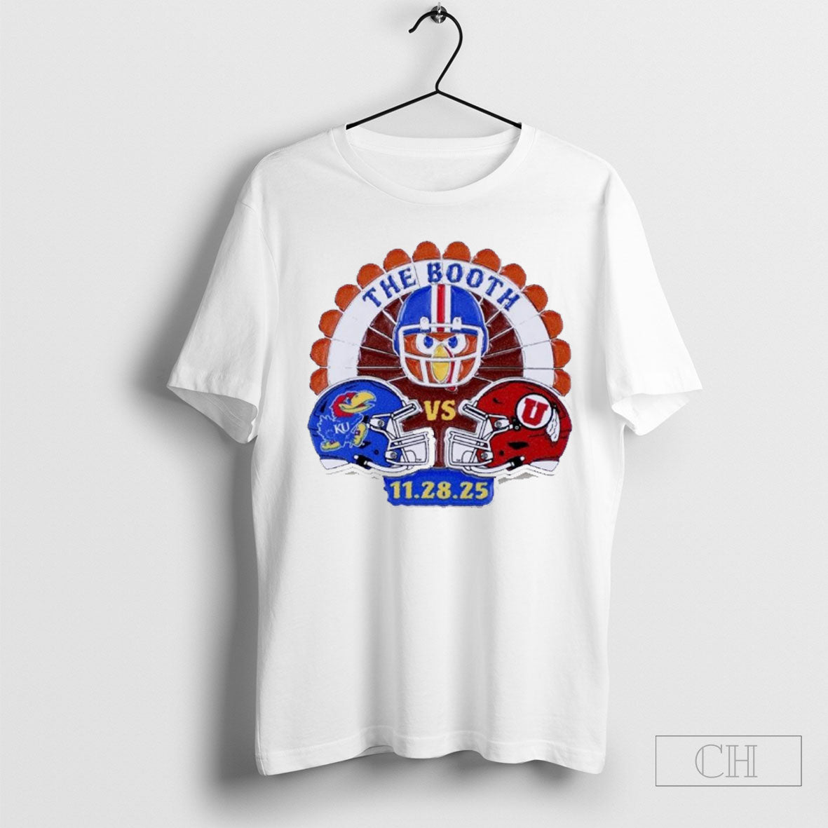 Official Kansas Jayhawks Vs Utah Utes 2025 Game Day The Booth Shirt Sweater