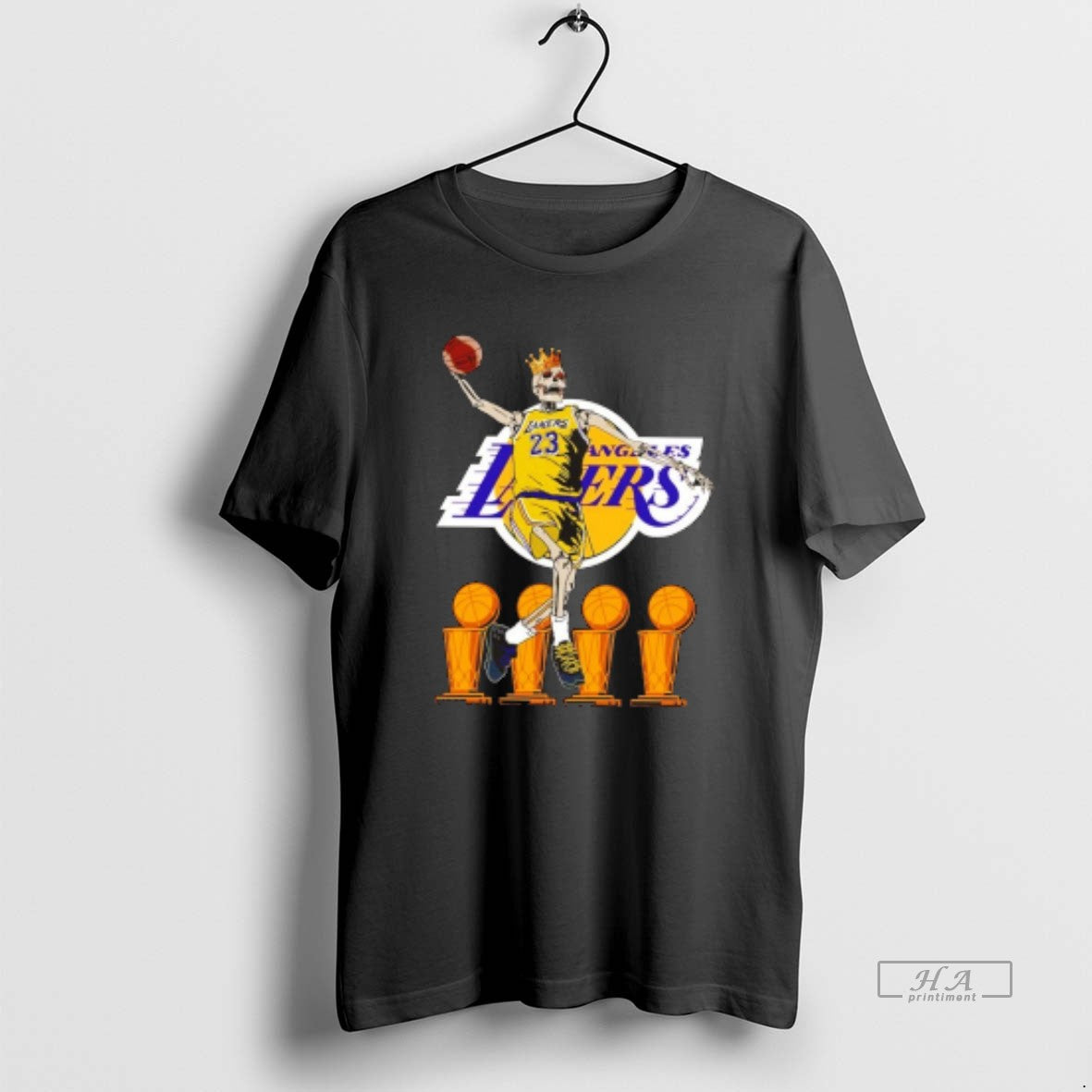 Official King James Los Angeles Lakers Skeleton Trophys Basketball Legend