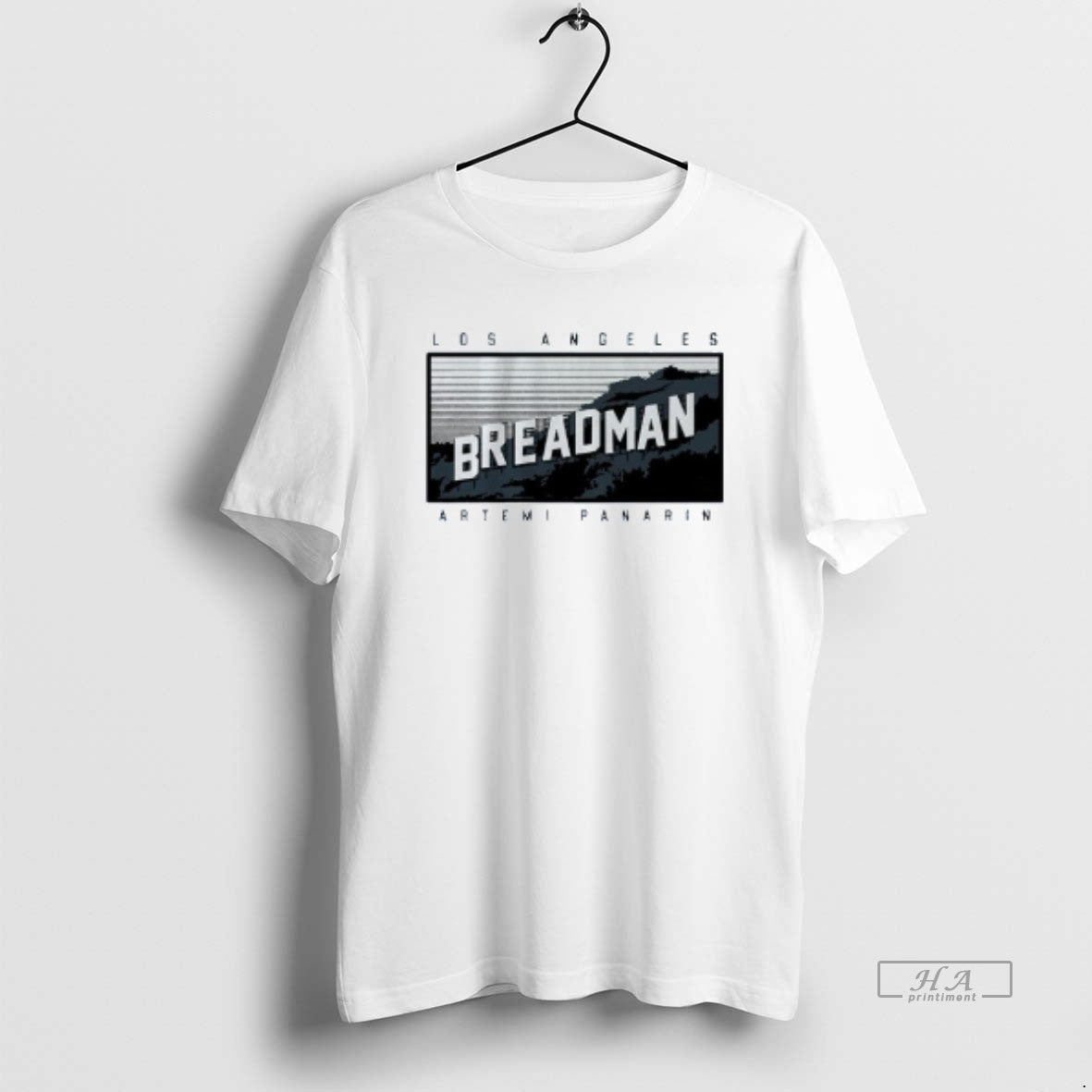 Official La Breadman Sign Artemi Panarin 72 Los Angeles Kings Mens White Tee