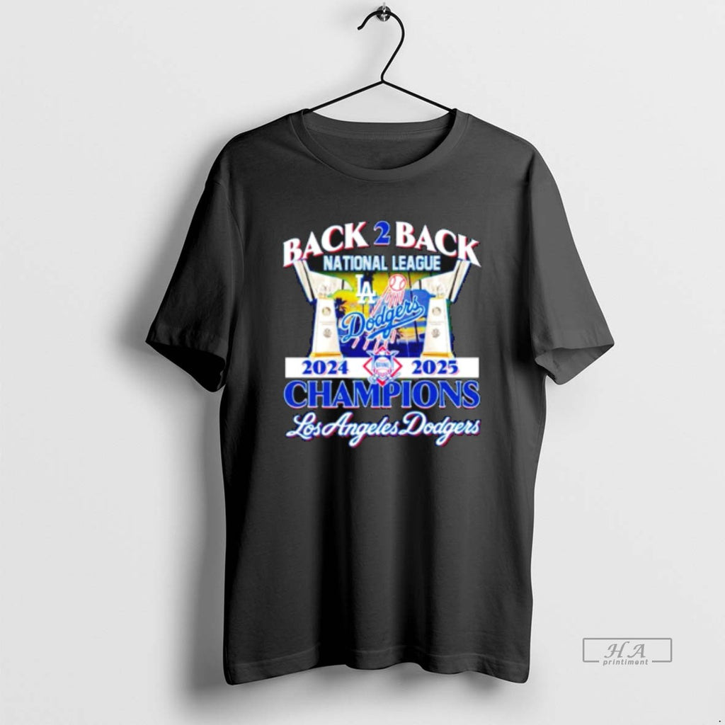 Official Los Angeles Dodgers Back 2 Back National League 2024 2025 Champions
