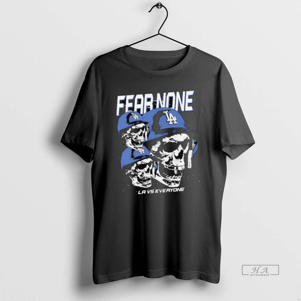 Official Los Angeles Dodgers Fear None La Vs Everyone Skulls