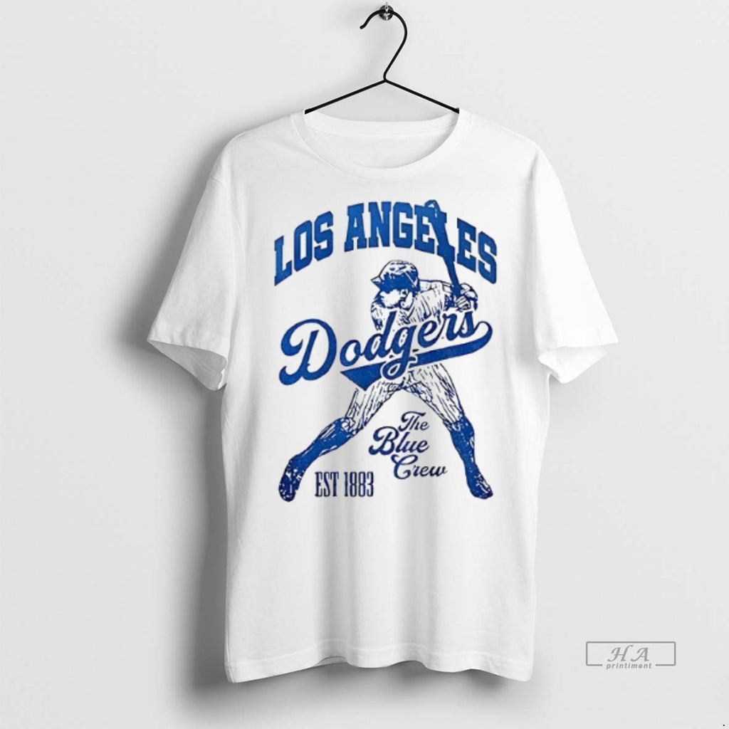 Official Los Angeles Dodgers The Blue Crew Stadium Vintage Batter Est 1883 Shirt