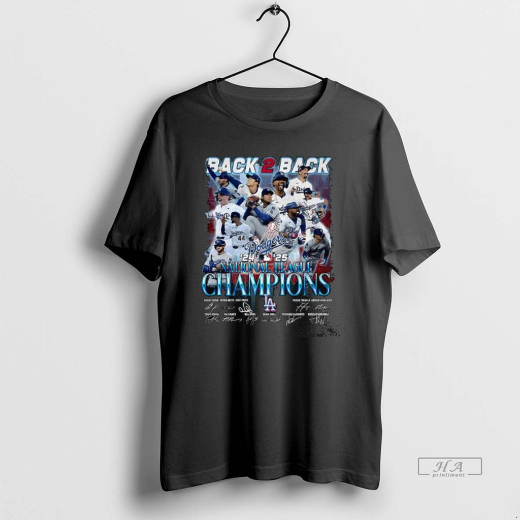 Official Los Angeles Dodgers Baseball 2025 National League Champions Back To Back Signature