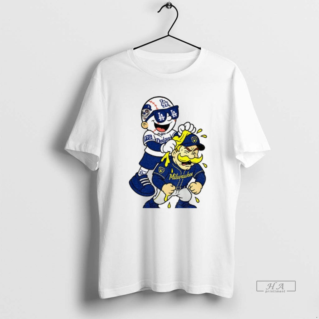 Official Los Angeles Dodgers Bullying Milwaukee Brewers Mlb Baseball Funny Meme