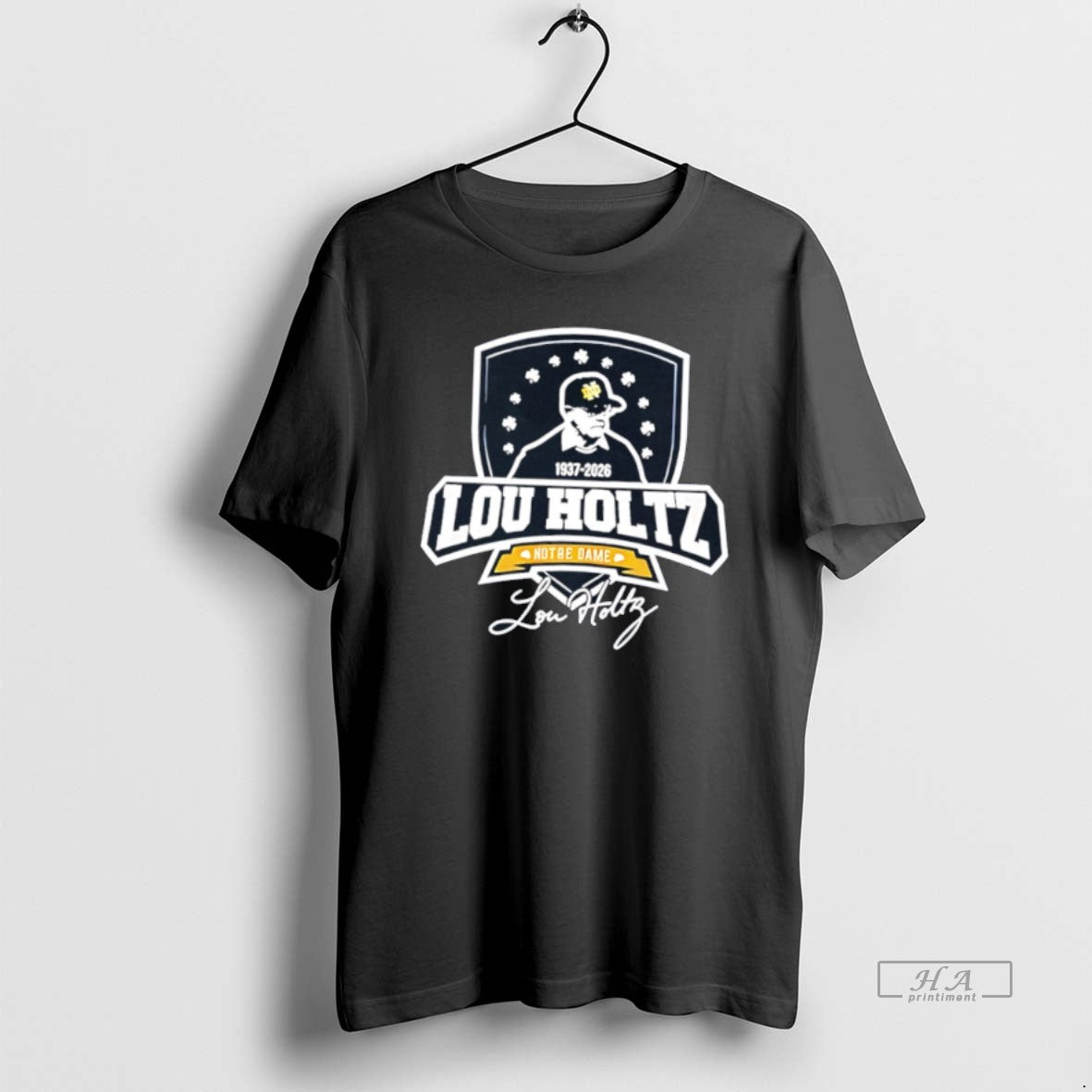 Official Lou Holtz Coach Of Notre Dame Fighting Irish Rip 1937 2026 Signature