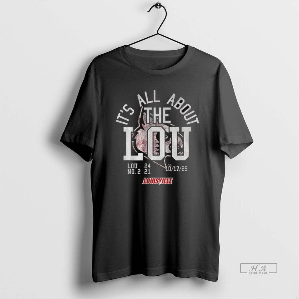 Official Louisville Cardinals Football Its All About The Lou 10 17 25 Logo
