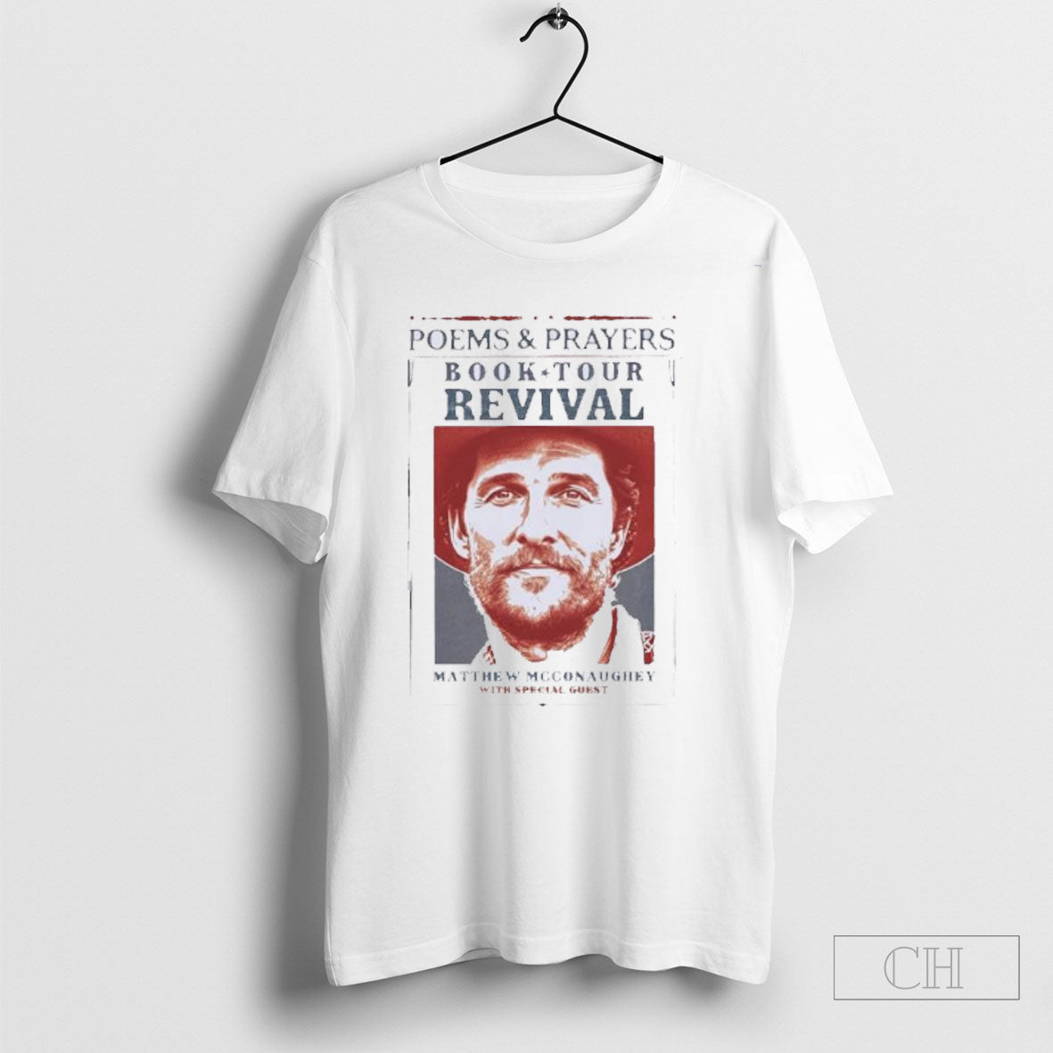 Official Matthew Mcconaughey Poems And Prayers Book Tour Revival 2025 Shirt Sweater