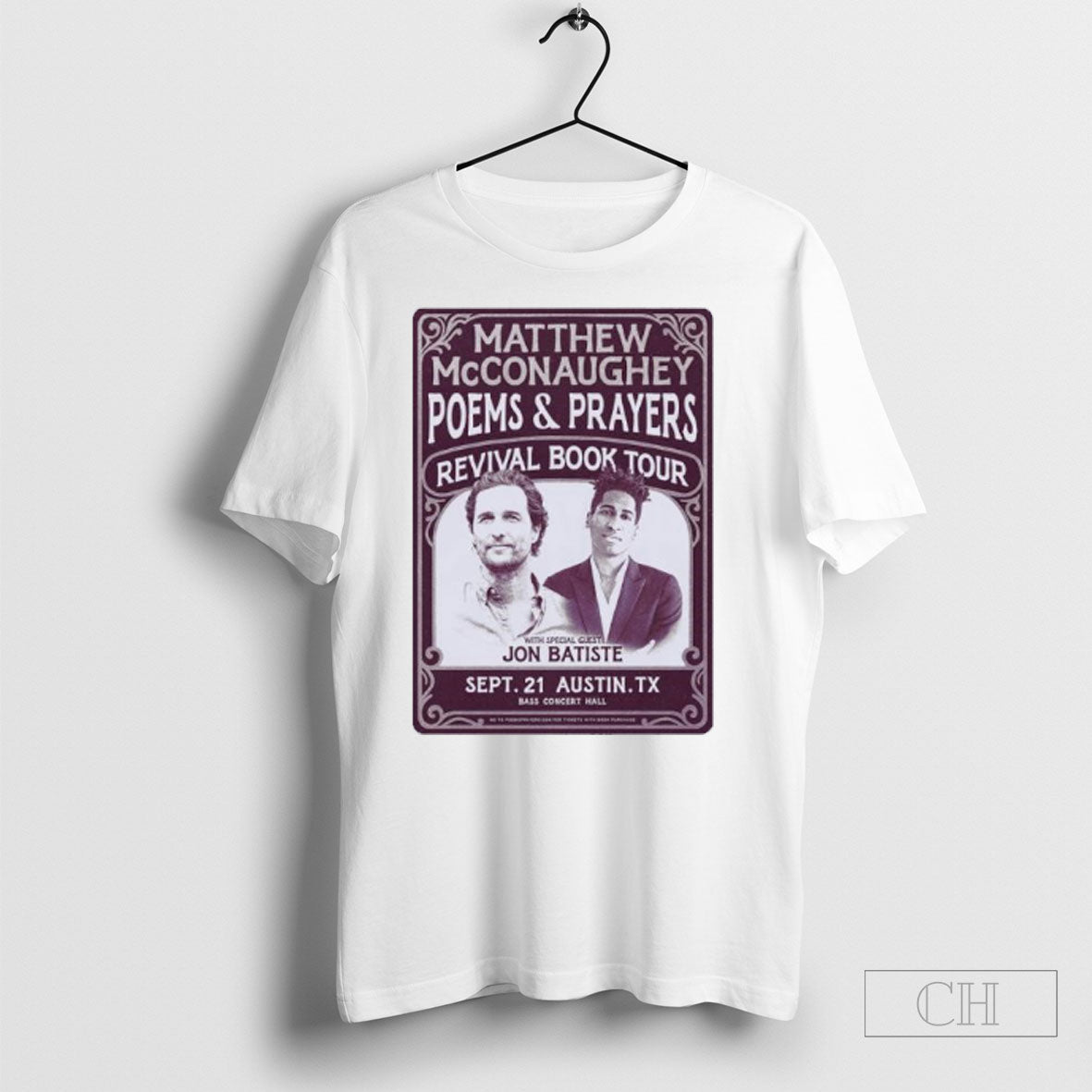 Official Matthew Mcconaughey Poems And Prayers Revival Book Tour With Jon Batiste Shirt Sweater