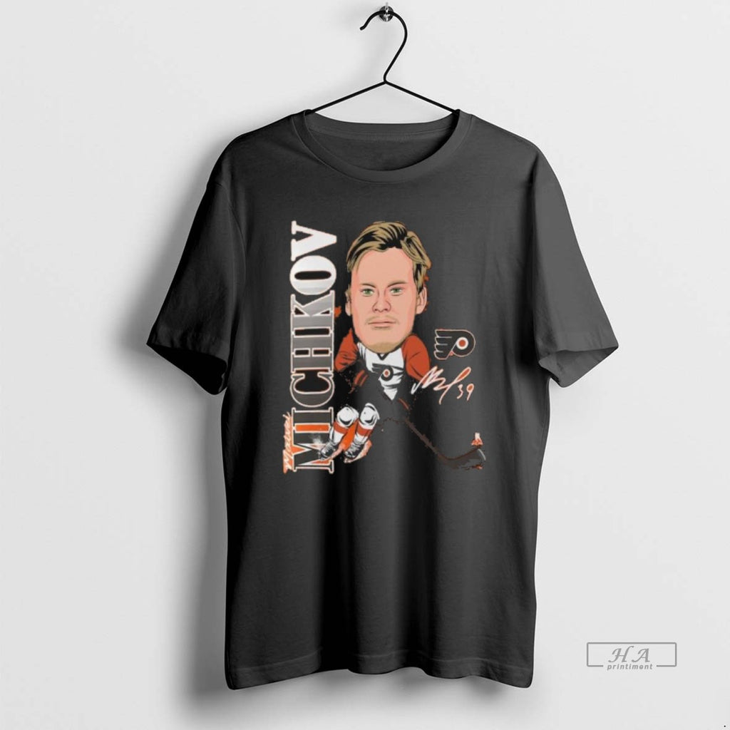 Official Matvei Michkov Philadelphia Flyers Caricature Player