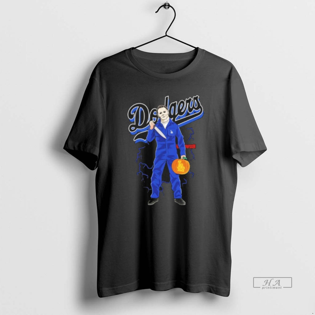 Official Michael Myers Halloween Pumpkin X Los Angeles Dodgers