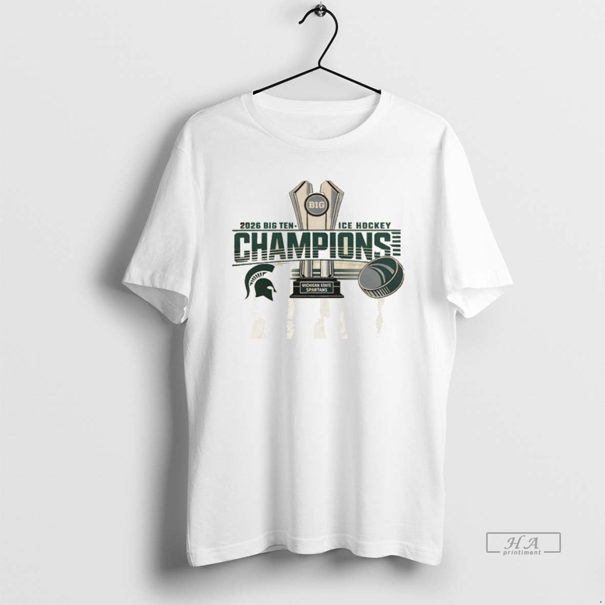 Official Michigan State Spartans 2026 Big Ten Ice Hockey Champions Trophy