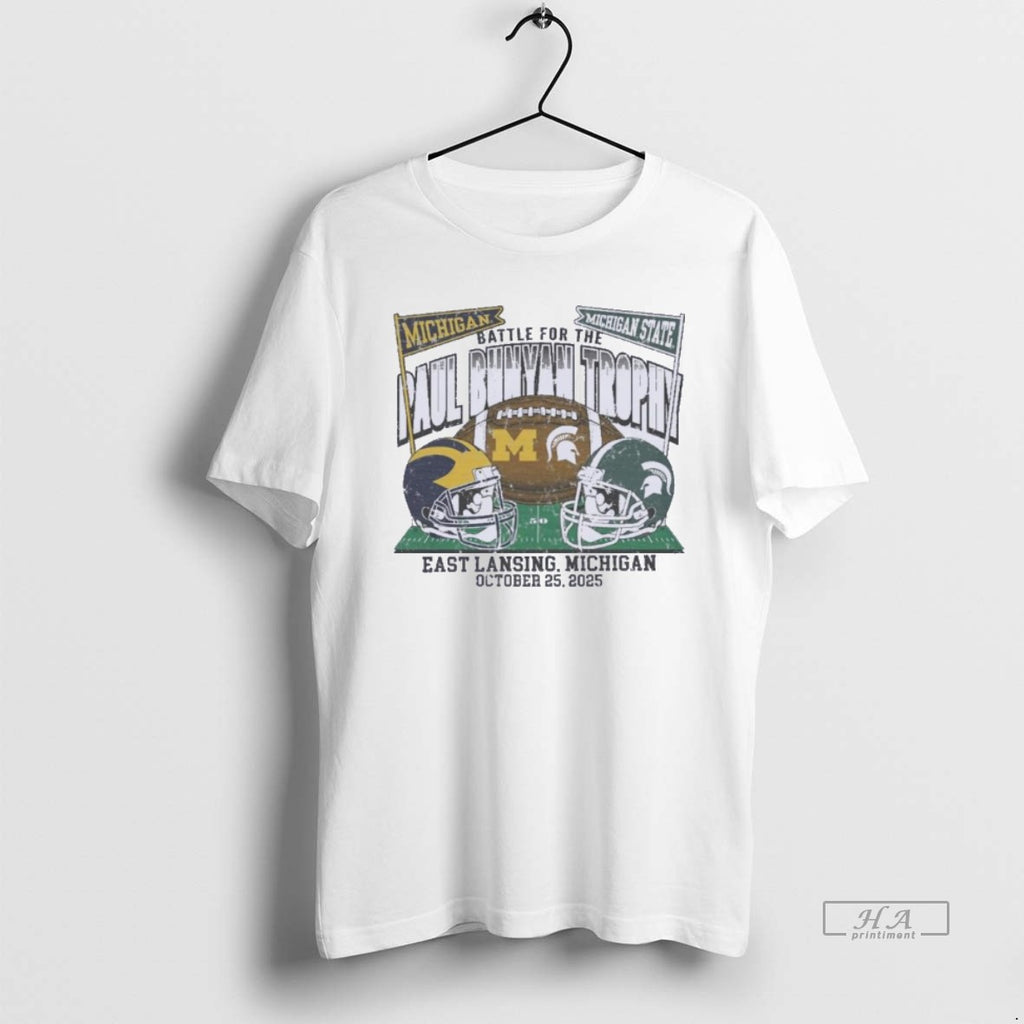 Official Michigan Vs Michigan State Football 2025 Battle For The Paul Bunyan Trophy