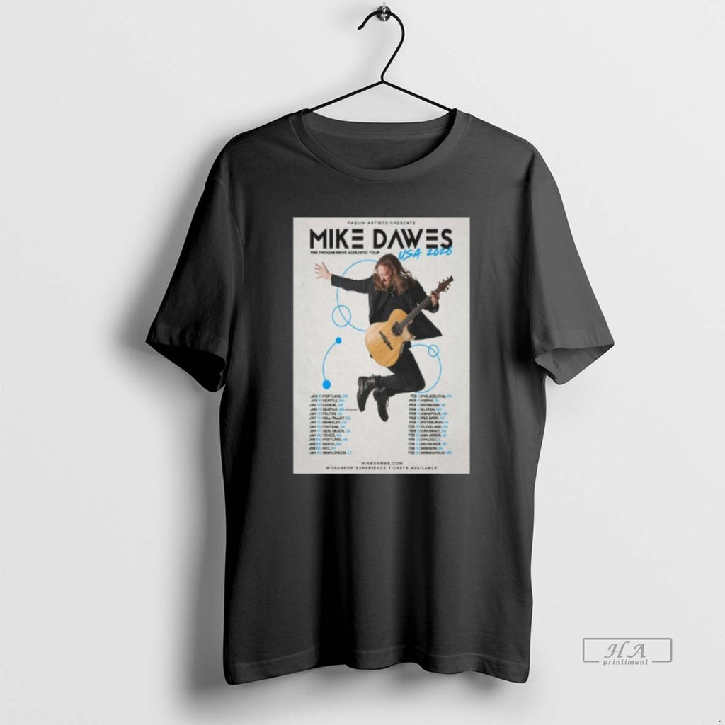 Official Mike Dawes The Progressive Acoustic New Tour American 2026 Long Sleve