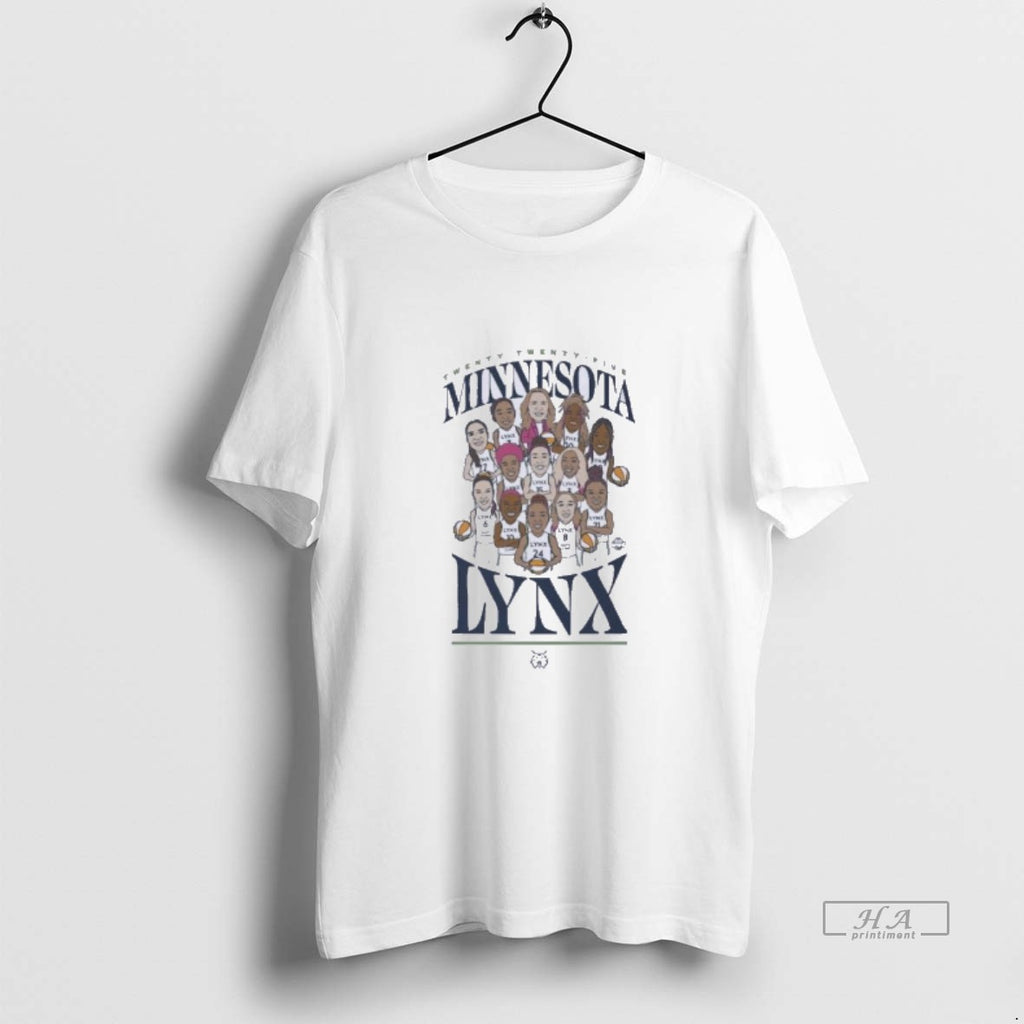 Official Minnesota Lynx Team Caricature