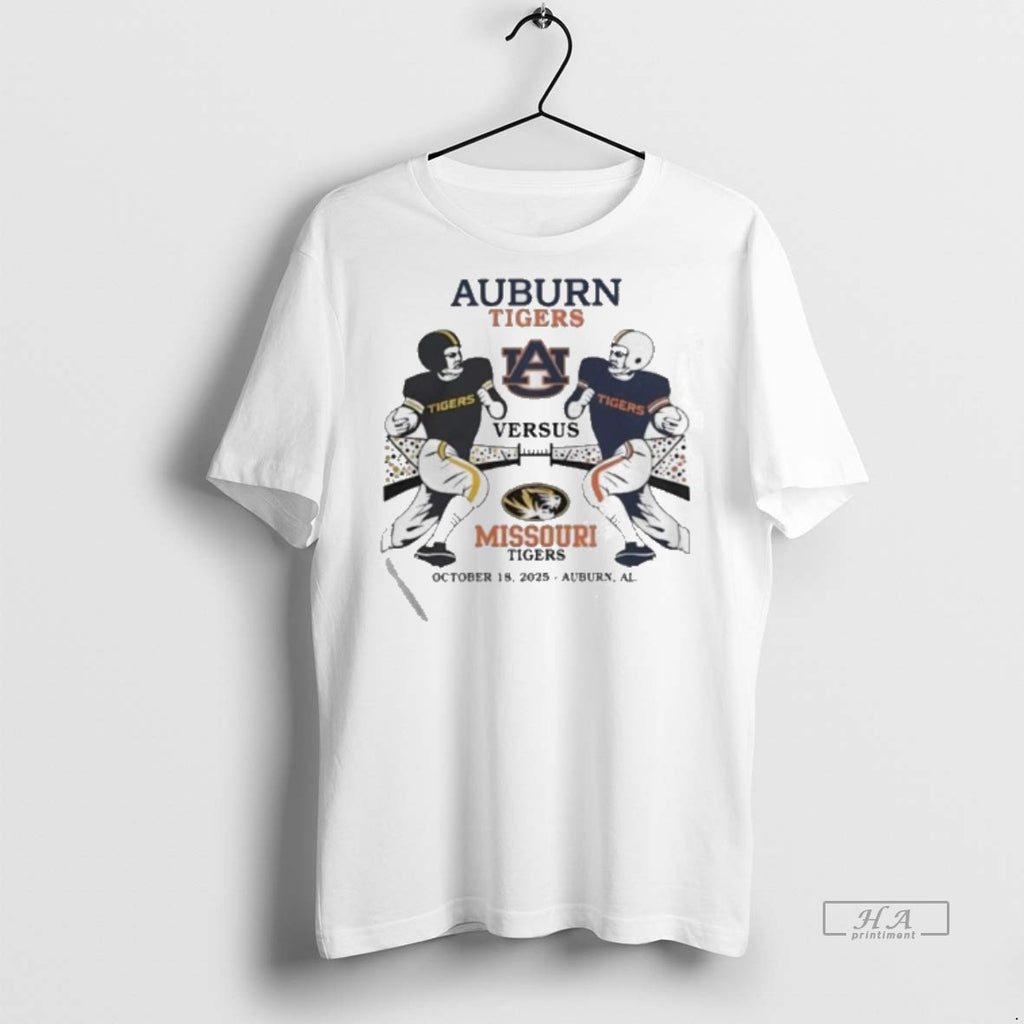 Official Missouri Tigers Vs Auburn Tigers Ncaa Football Gameday Oct 2025 Shirt