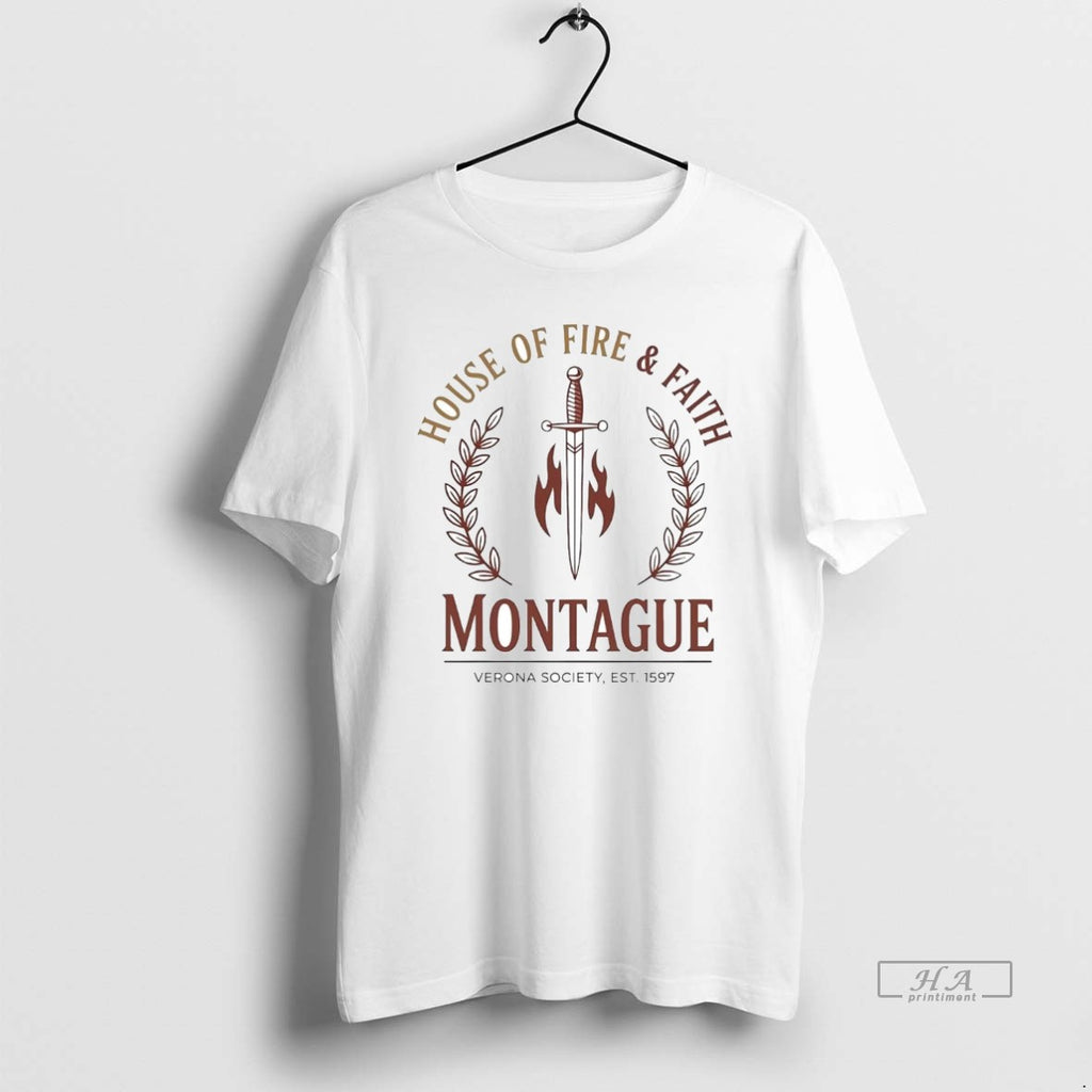 Official Montague House Of Fire And Faith Shakespeare Verona Society Est 1597