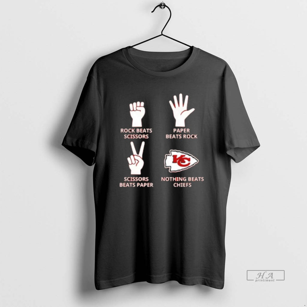 Official Nothing Beats Kansas City Chiefs Rock Beats Scissors Paper Beats Rock