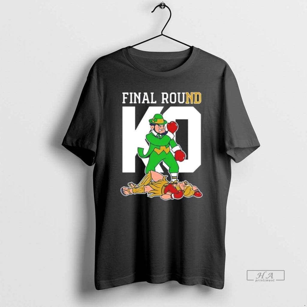 Official Notre Dame Fighting Irish Knock Out Usc Trojans Final Round Mascot