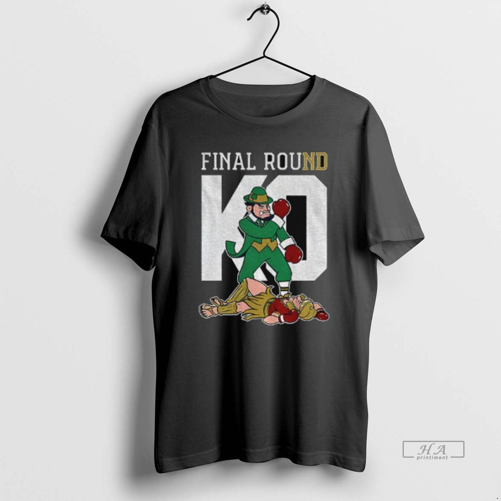 Official Notre Dame Fighting Irish Vs Usc Trojans Final Round Ko Mascot