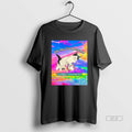 Official Oh No Ive Become Overstimulated Cat Graphic Blackshirt