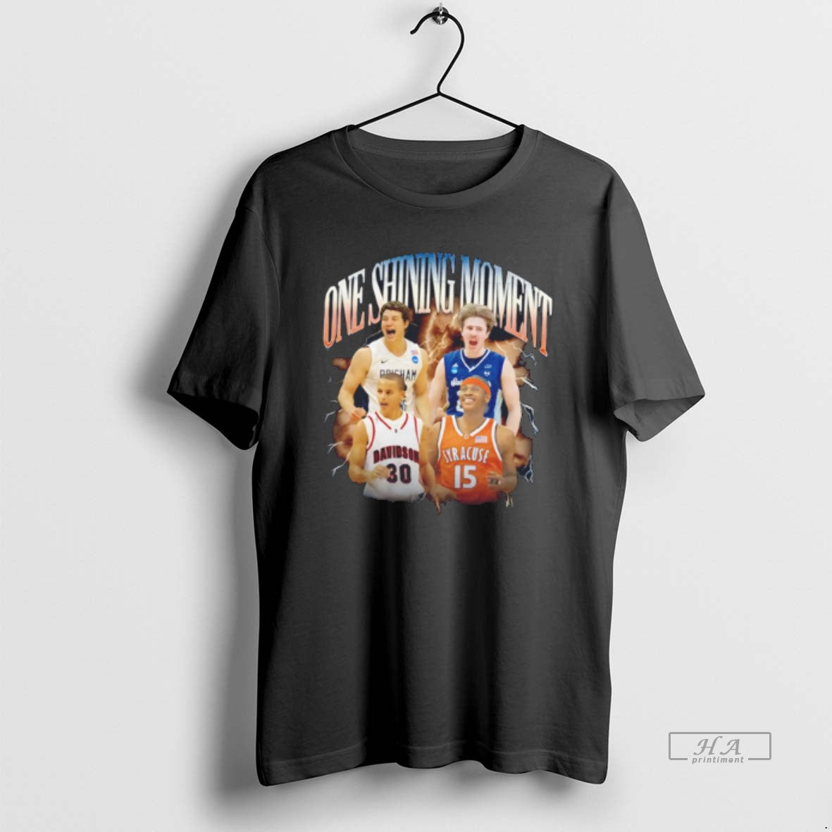 Official One Shining Moment Basketball Player Graphic Tee