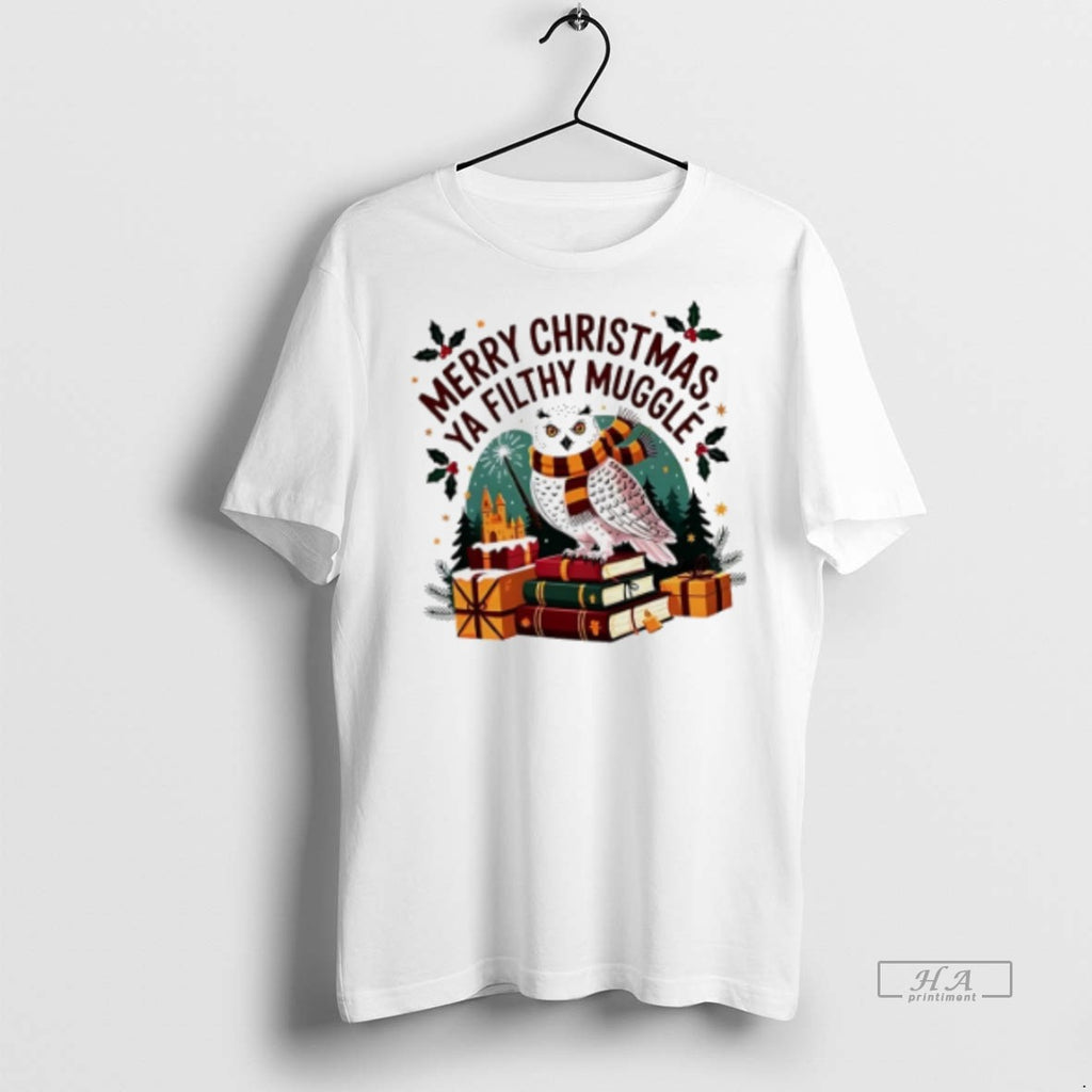 Official Owl Merry Christmas Ya Filthy Muggle Shirt