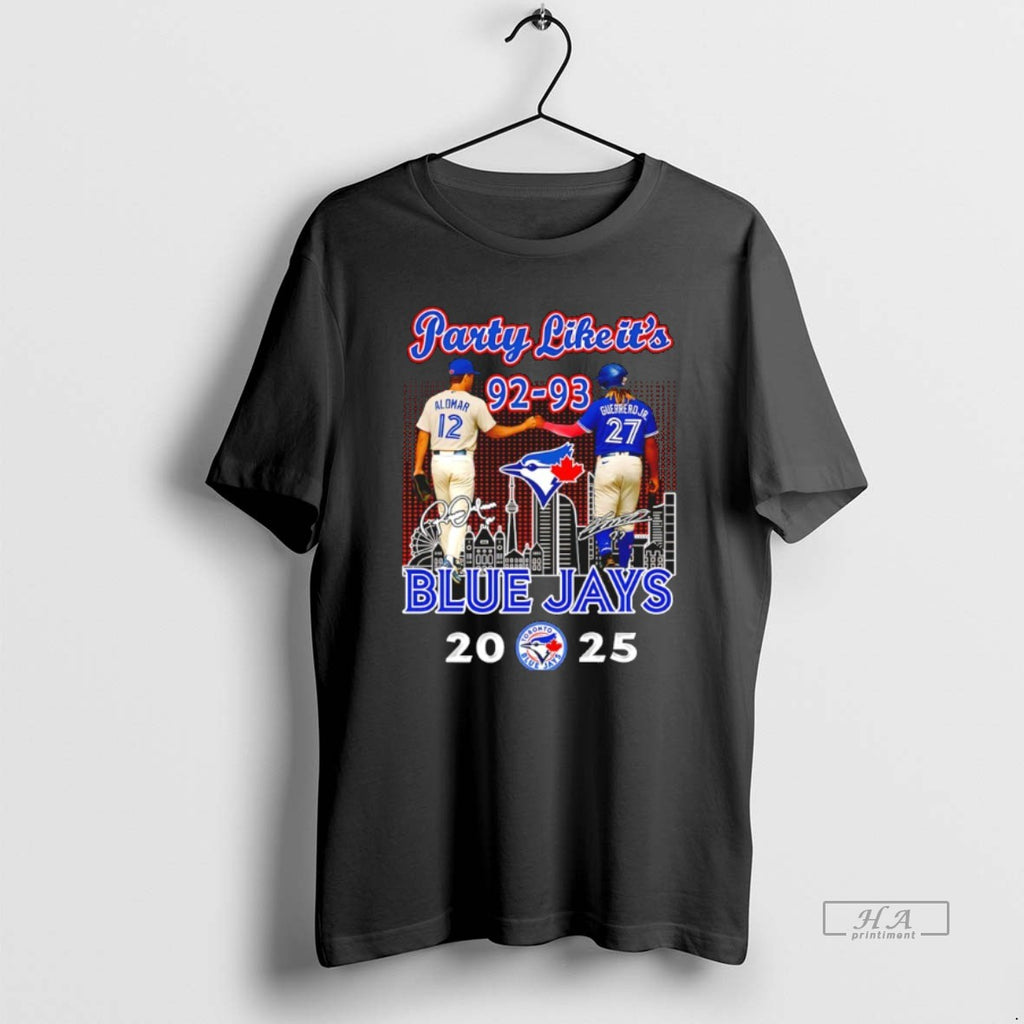 Official Party Like Its 92 93 Toronto Blue Jays 2025 World Series Skyline